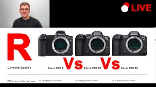 Canon R vs R6 vs R5 - Wedding photographers camera 2022