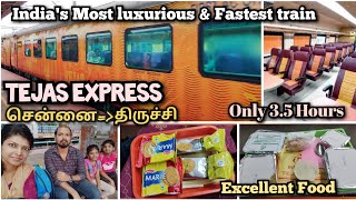 🚂TEJAS EXPRESS Chennai To Trichy CC Coach Vlog | தேஜஸ் இரயில் Travel Vlog | Tejas Express Vlog Tamil