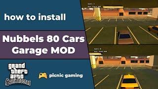 How to install 80 Cars Garage Mod for GTA SA | Big Garage GTA SA | Save Cars in Parking lot GTA SA