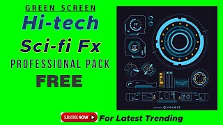 Green Screen Sci-fi Hitech User interface HUD / No copyright