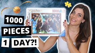 Doing a HARRY POTTER Jigsaw Puzzle | Hogwarts puzzle