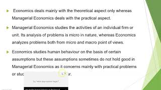 Difference between Economics &ME