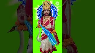 VFX Jay ma Saraswati🪔🖍️YouTube #green screen magic video