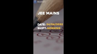 24 June JEE Mains Morning Shift Analysis 🔥 | #shorts #jee #jeemain #24junejeemains #analysis