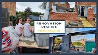 Bricks, Rain and Storms - House Extension Week 4 & 5