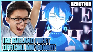 IKE EVELAND - BLUE LIGHT OFFICIAL MUSIC VIDEO Reaction - IKE'S FIRST ORIGINAL SONG!! ( Nijisanji En)