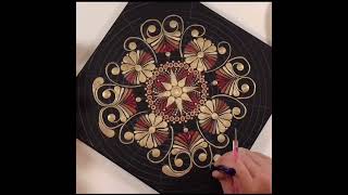 Mandala Painting | 5 hours of work in 1 minute!