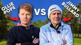 Double Centuries,But Can He BEAT BULLARD ? 👀🏌️‍♂️🏏 | Jimmy Bullard v Ollie Pope | Foxhills 🦊