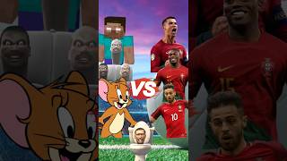 Herobrine & skibidi toilet & Jerry 🆚 Portugal Team 😱😰