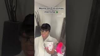 Moms on Christmas morning #blackchristmss#hoodchristmas#momlife#blackdoglovers