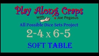 2-4 x 6-5 Dice Set On Soft Table