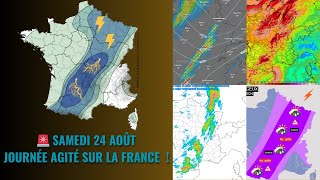 ⚡INFO MÉTÉO : un samedi bien agité en France ! (PLUIE FORTE , ORAGE , GRÊLE , FORTE RAFALES DE VENT)