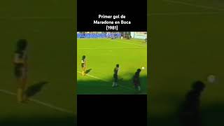 Primer gol de Maradona en Boca (1981) relato Victor Hugo #maradona #futbol #viral