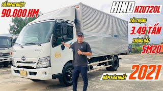 Xe Tải Hino 3T5 XZU720L Thùng Kín Inox 304 Đời 2021