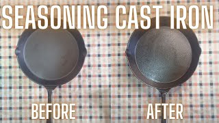 HOW TO SEASON CAST IRON & CHINESE WOK (EASIEST WAY)