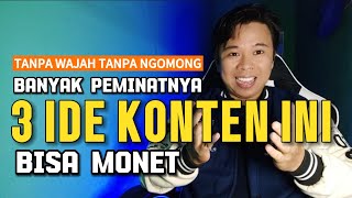 3 IDE KONTEN FB PRO TANPA WAJAH, TANPA NGOMONG, BISA LOLOS MONET 💯 BEGINI CARA BUATNYA☑️PAKAI HP AJA