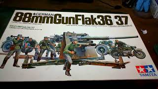 TAMIYA 1/35 Scale German 88mm Gun Flak 36/37 Un-Boxing