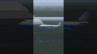 happy aviation boeing 747 landing#aviation #flightsimulator #xplanemobile #landing #boeing747