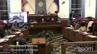 November 28, 2022, Safety Services and Licenses Committee and City Council Meeting