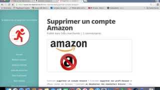 Supprimer un compte Amazon