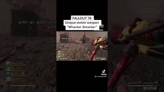 FALLOUT 76 Unique melee weapon “Whacker Smacker”