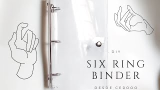 DIY: ¿CÓMO HACER UNA SIX RING BINDER? (paso a paso): Carpeta transparente