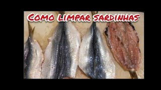 como limpar  Sardinha lage/Manjuba