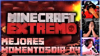 🤯A ESTE PASO TODOS TENDRÁN ARACNOFOBIA😨Mejores Momentos MINECRAFT EXTREMO DIA #04 YA SON 12 ELIMINA☠