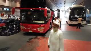 Our esteemed Haji’s being processed out of the Swiss hotel to go to azizia (2)