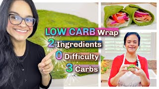 The 3 minute, 2 ingredient, low carb wrap solution!