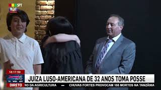 JUÍZA LUSO-AMERICANA DE 32 ANOS TOMA POSSE EM NEWARK-NJ | SPT TV SIC INTERNACIONAL