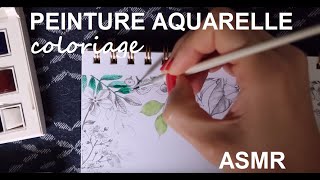 ASMR français - Peinture à l'aquarelle : 2e livre de coloriage, partie 1