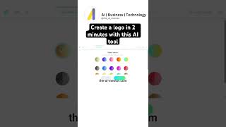 Create a logo with AI in 2 minutes #shorts