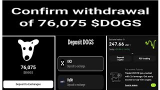 How to withdraw $DOGS tokens to either OKX or Bybit account  | Easy steps