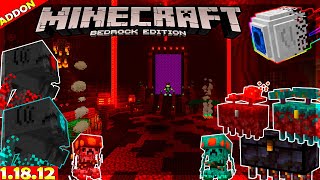 Nuevas Criaturas del Nether 😱 | Nether Plus Addon Review | Minecraft Bedrock 1.19 - 1.18