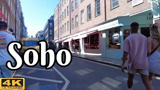 Soho amazing area in central London | tour in 4K