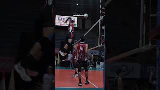 keren!! boy arnes terbang saat melakukan spike#story wa voliball#boy arnes.