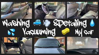 EXTREME CAR CLEANING MOTIVATION 🚙✨ // CLEANING AND DETAILING MY CAR