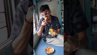 Cube Solve With Eating Masala Vada 😂 #shorts #rubikscube #kingofcubers