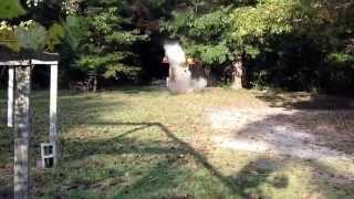 Shooting 1/2 lbs tannerite exploding target. Holy shit!