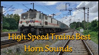 WAP-7 Powerful Train Horn Sounds Compilation (Rajdhani,Neelachal and Many More)