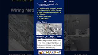 PHILIPPINE ELECTRICAL CODE 2017 - QUESTION AND ANSWERS-7 #shorts