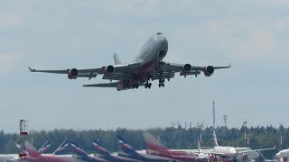 Внушительный исполин, Боинг 747 и другие в Шереметьево, 22.07.2022.