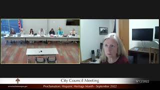 City Council Meeting - September 12, 2022