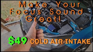 Ford Focus Cold Air Intake Installation (Ebay Intake) 2.0L 2012-2018