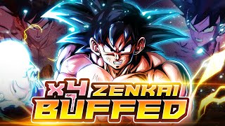 4x ZENKAI BUFFED LF TREE OF MIGHT GOKU DEMONSTRATES HIS DOMINANCE! | Dragon Ball Legends