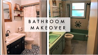 DIY BATHROOM MAKEOVER ON A BUDGET 🛀