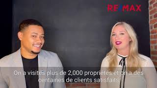 𝗖𝗔𝗣𝗦𝗨𝗟𝗘 𝗡.𝟭 • «… l’immobilier, bien on connaît ça!» ÉMILIE SANFAÇON ET JOSEPH MUNYA - RE/MAX