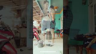 biceps day 6/63 menuju lebaran badan ideal workout #shortvideo #workout #sixpack #shorts