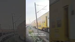 Double Decker Express crossing Bengaluru Amrit Bharat Express #shorts